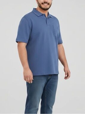 L.L. Bean Men’s Slate Blue Pocket Polo